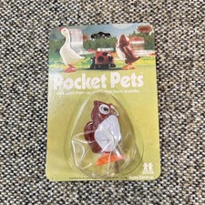 Vintage Tomy Pocket Pets Wind-Up Owl Toy