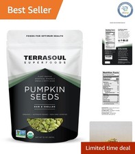 2 Lbs Organic Shelled Pumpkin Seeds - , Raw, Unsalted Nutrition Boost