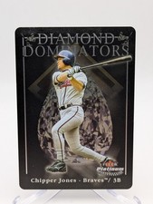 💥 2005 Fleer Platinum #7 DD Chipper Jones Diamond Dominators Metal; HOF Braves