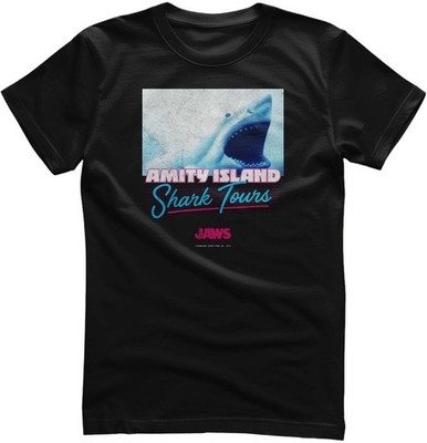Jaws T-Shirt-Amity Island Shark Tours UV-1-JAWS023