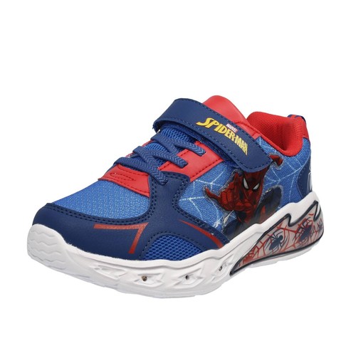 Disney Spiderman - Sneakers Con Luci Led Blu - Taglia 32 Scarpe Bambino Junior - Foto 1 di 3