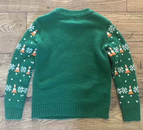 Tstars Construction Ugly Christmas Sweater Kids Size 5/6T - Picture 4 of 5