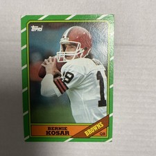 Bernie Kosar Browns NFL Rookie Quarterback 1986 Topps Football Card #187 RC