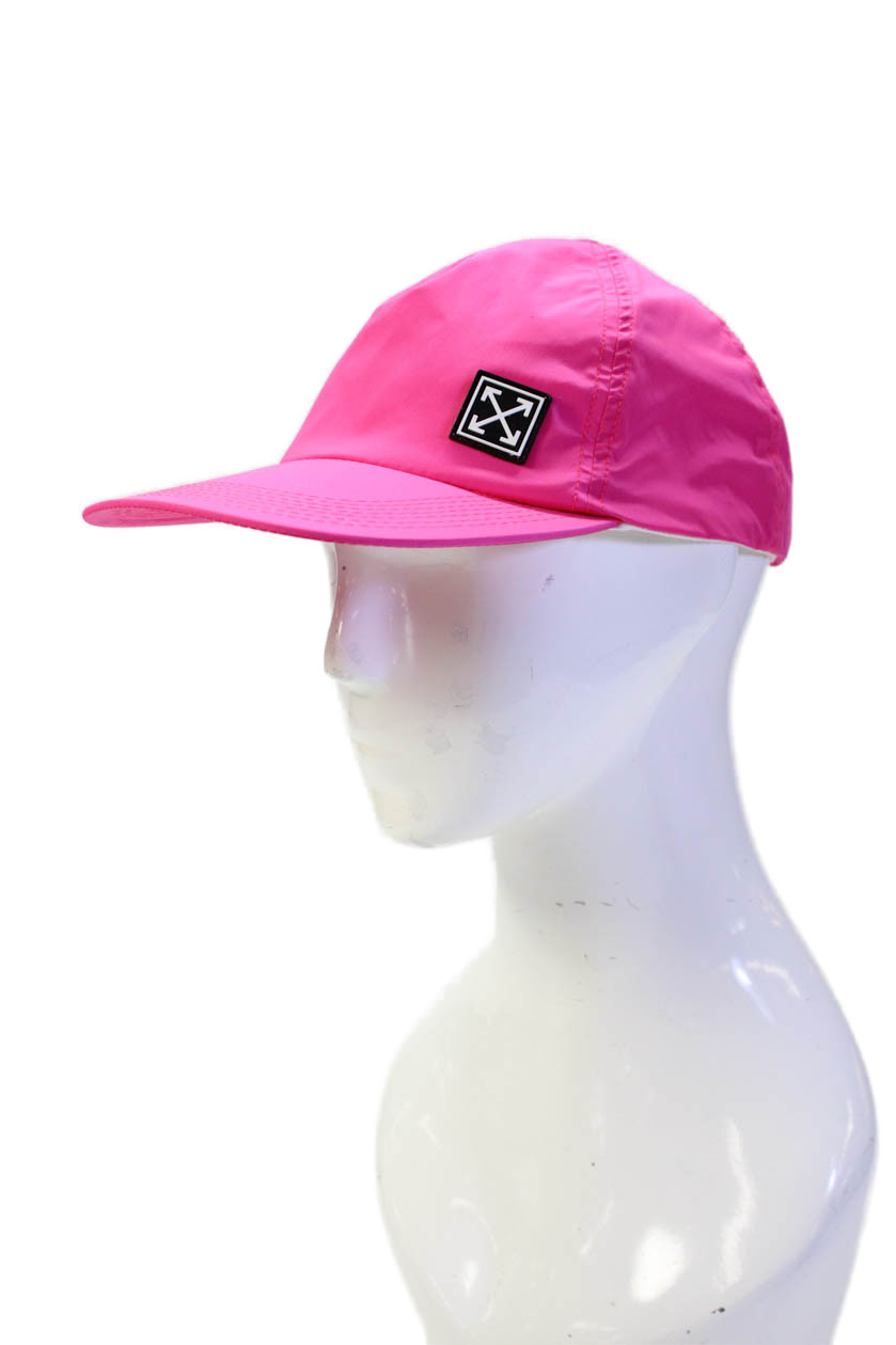 Off White Womens Solid Adjustable Baseball Cap Pi… - image 1