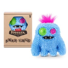 Zuru Fuggler Baby Fug SasQuoosh Blue Funny Ugly Monster Plush Toy 3.5 Inch