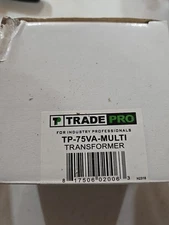 Tradepro Tp-75VA-Multi Transformer Pri: 120/208/240/480 Vac Sec: 24 Vac, 75 VA (