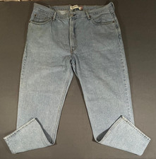 Vintage Levi's 550 Brown Tab Men's Denim Jeans Made In USA Size 42x32