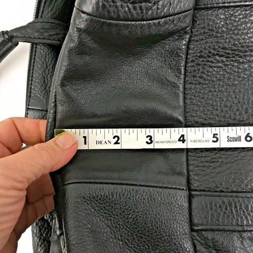 Soft Black Leather Briefcase Attache Bag Business Supple Unbranded Mexico-Made - Picture 10 of 10