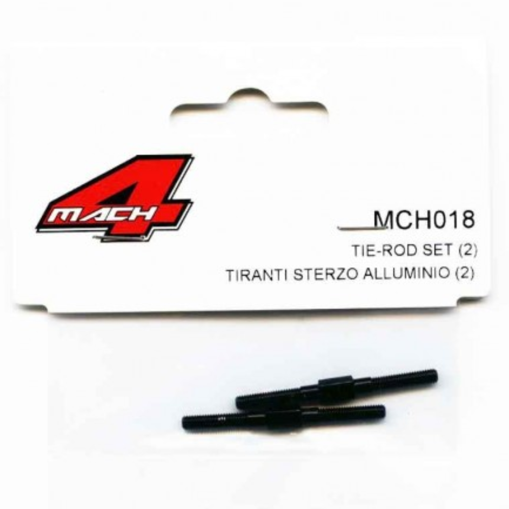 MACH4 MCH018 Tie-rod Set (2) Steering Turnbuckles 1/10 F1 RC Car Racing Part