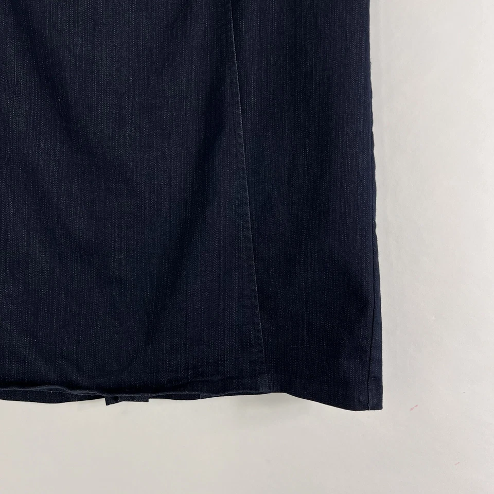 Falda lápiz New York & Company para mujer talla 6 hasta la rodilla lavado oscuro cambray Foto 4 de 4