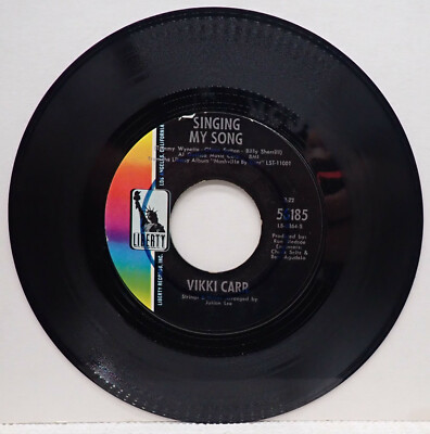 Vikki Carr - Make It Rain & Singing My Song - Liberty 45 RPM  1969