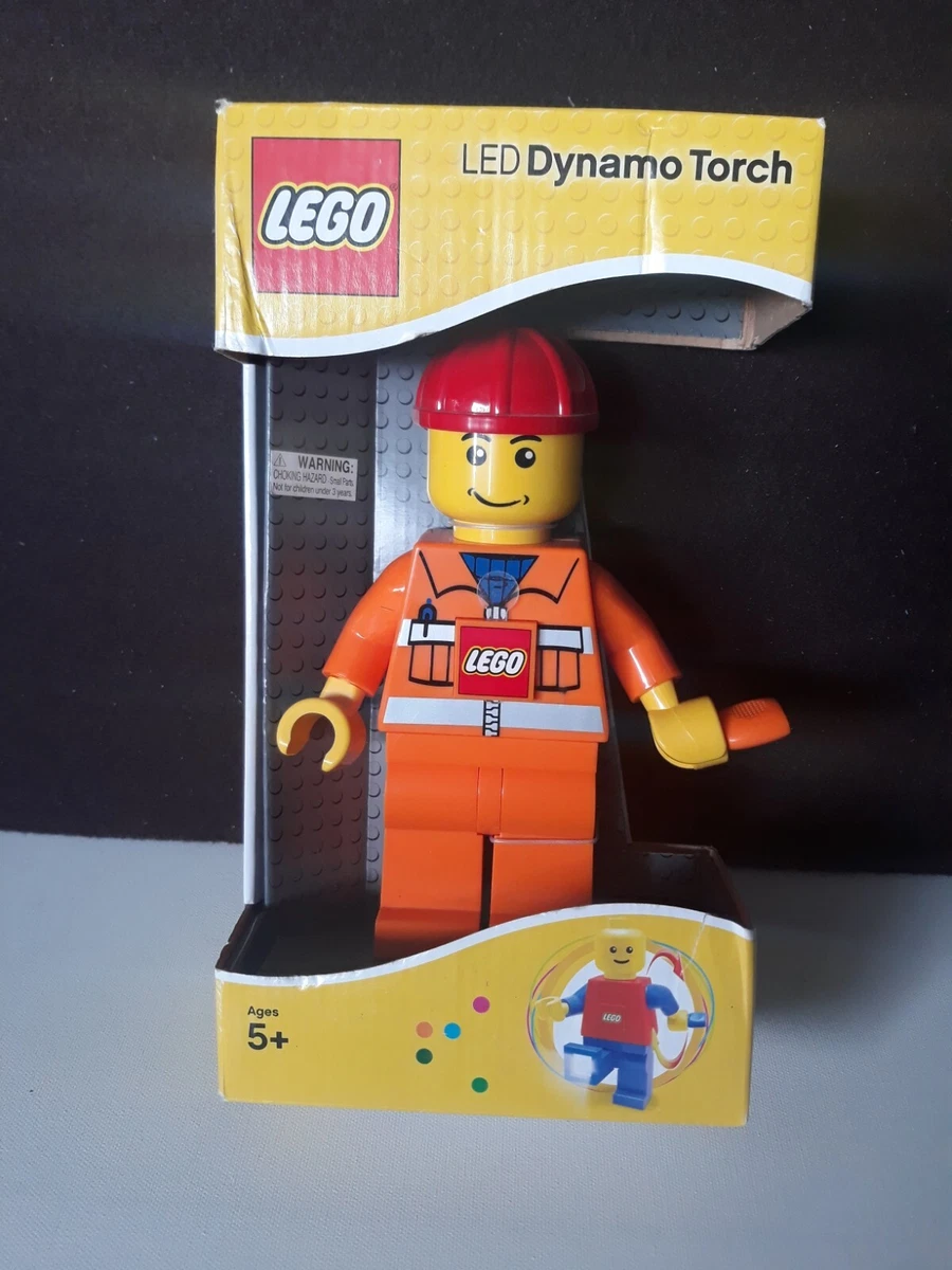 LEGO people LED Dynamo Torch Wind Up Toy Workman flashlight 2009