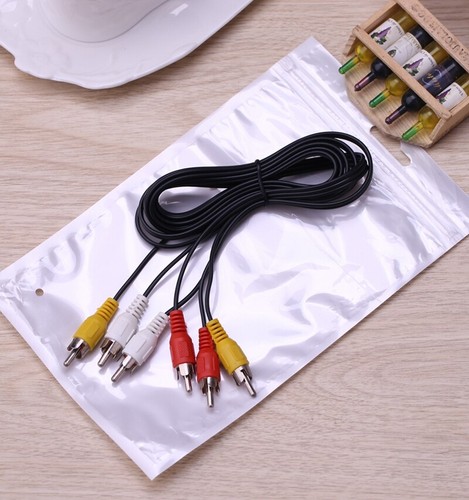 3RCA na 3 RCA męski na męski wtyczka kabel audio adapter konwerter wideo przewód AV - Zdjęcie 2 z 5