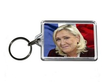 Marine Le Pen Keyring Double Sided Key Ring