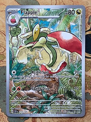 Pokemon Card TCG - Flapple 210/191 Illustration Rare Surging Sparks Near  Mint | eBay