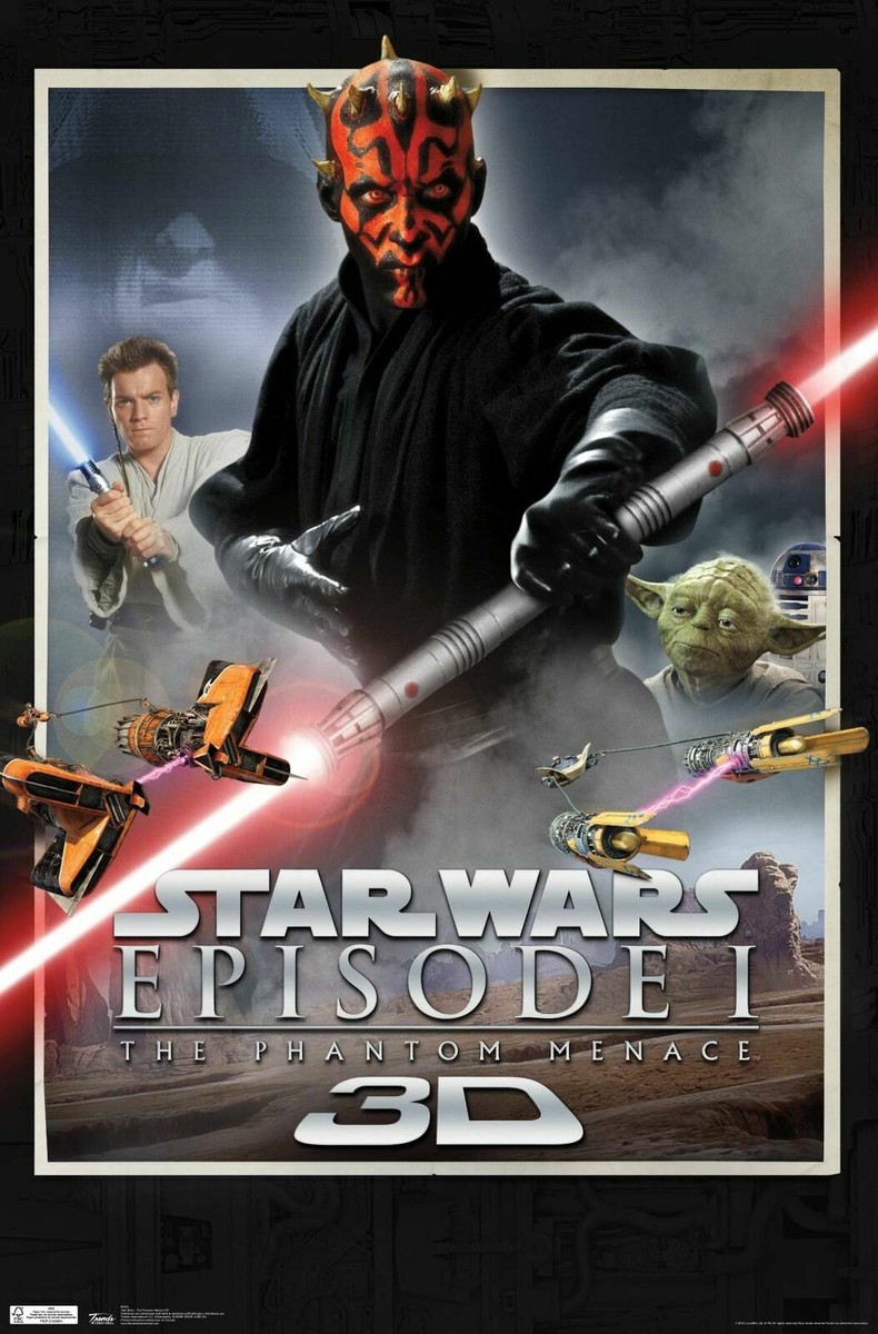 2012 STAR WARS EPISODE ONE 1 3D POSTER trends #1479 22x34