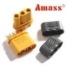 10 pair AMASS MR30 Male Female Connector Plug with Sheath for RC Lipo Battery