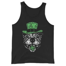 Irish Clovers Pitbull Pet Lovers Cute Dogdad Dogmom Gift Tank Top
