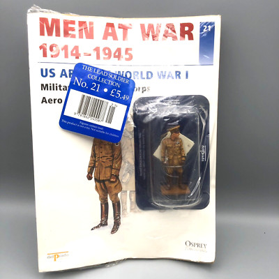 Del Prado USA-1918 Air Service Instructor bemalter Bleisoldat und Booklet