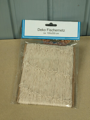 Deko Fischernetz beige ca. 1 x 2m für die maritime Dekoration (CP)
