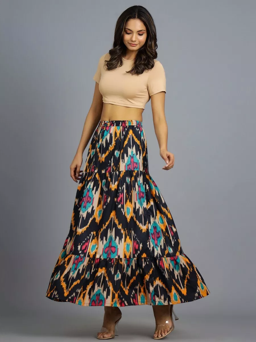 Jupe plissée clearance maxi