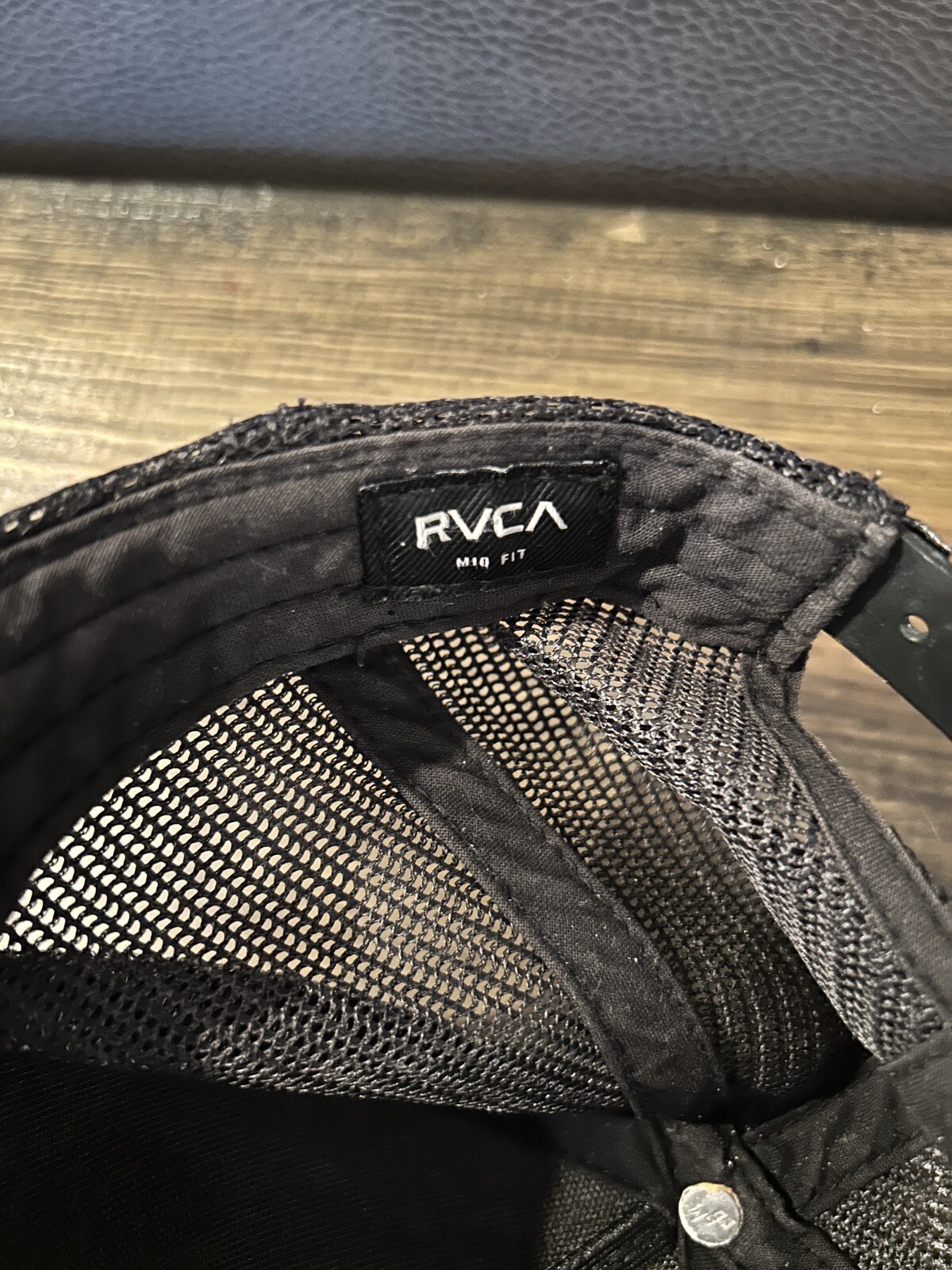 RVCA SNAPBACK Heather Gray Pattern Adjustable Mid… - image 5