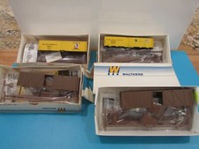 HO Scale Walthers Assorted Freight Cars Kits 4 Lot 1696