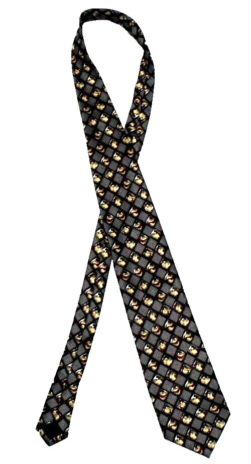 Animal print Looney Tunes lazos de seda 100% para De hombre