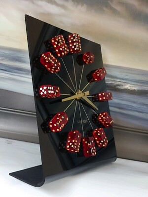VINTAGE CASINO DICE NOVELTY CLOCK OF NEVADA INC. | eBay