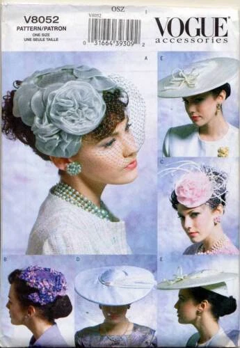 Vogue Patterns Female Hat Sewing Patterns