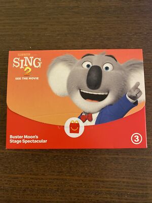 McDonalds 2021 SING 2 Buster Moon s Stage Spectacular #3 NEW