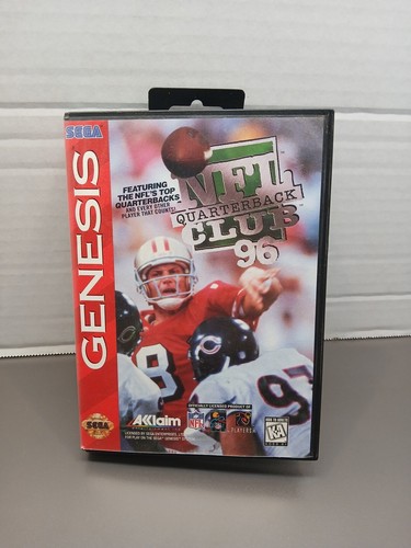NFL Quarterback Club 96 Sega Genesis Video Game Complete Tested (J1)