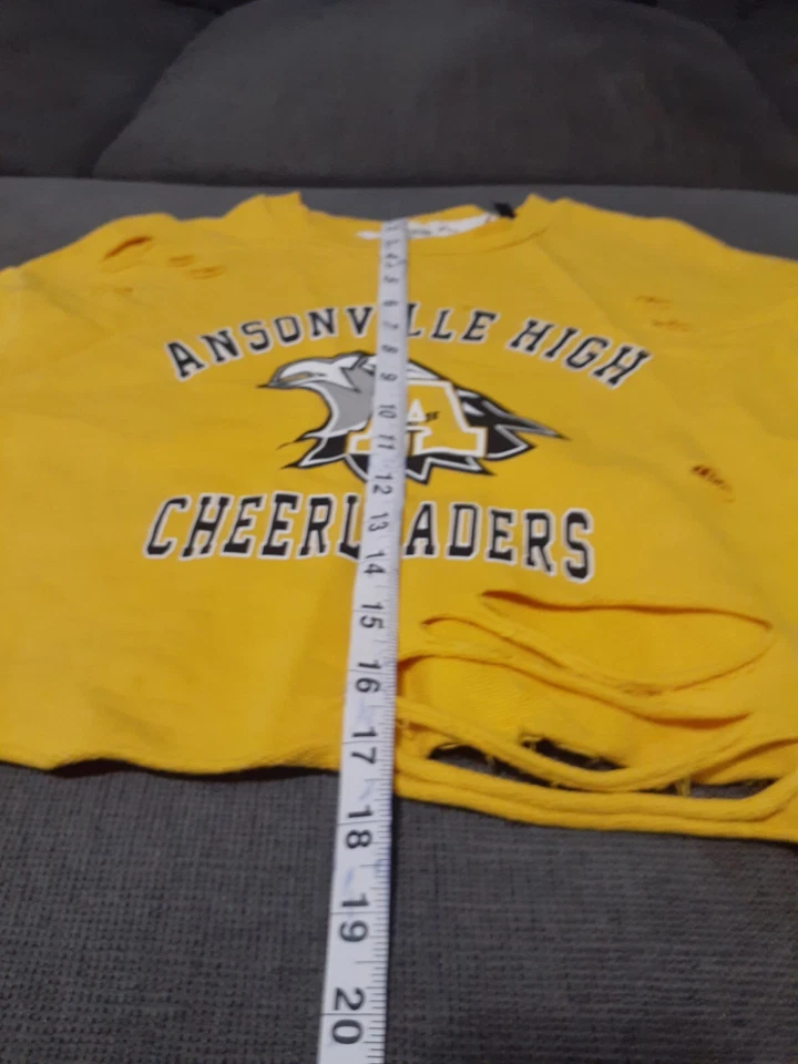 Top Shop футболка и торт женщин SZ 4 желтый укороченный толстовка Ansonville высоты новый - Изображение 3 из 4