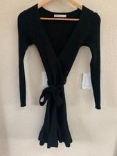 Saints + Secrets Black Knit Dress Size XS