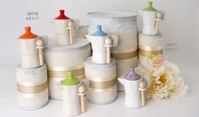 ZUCCHERIERA MOKA CAFFETTIERA BOMBONIERA MATRIMONIO NOZZE MARMORIZZATO VIOLA