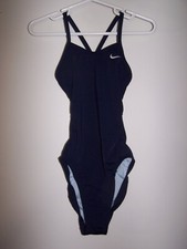 NIKE Performance One Piece Black Swimsuit Girls Size 20/5