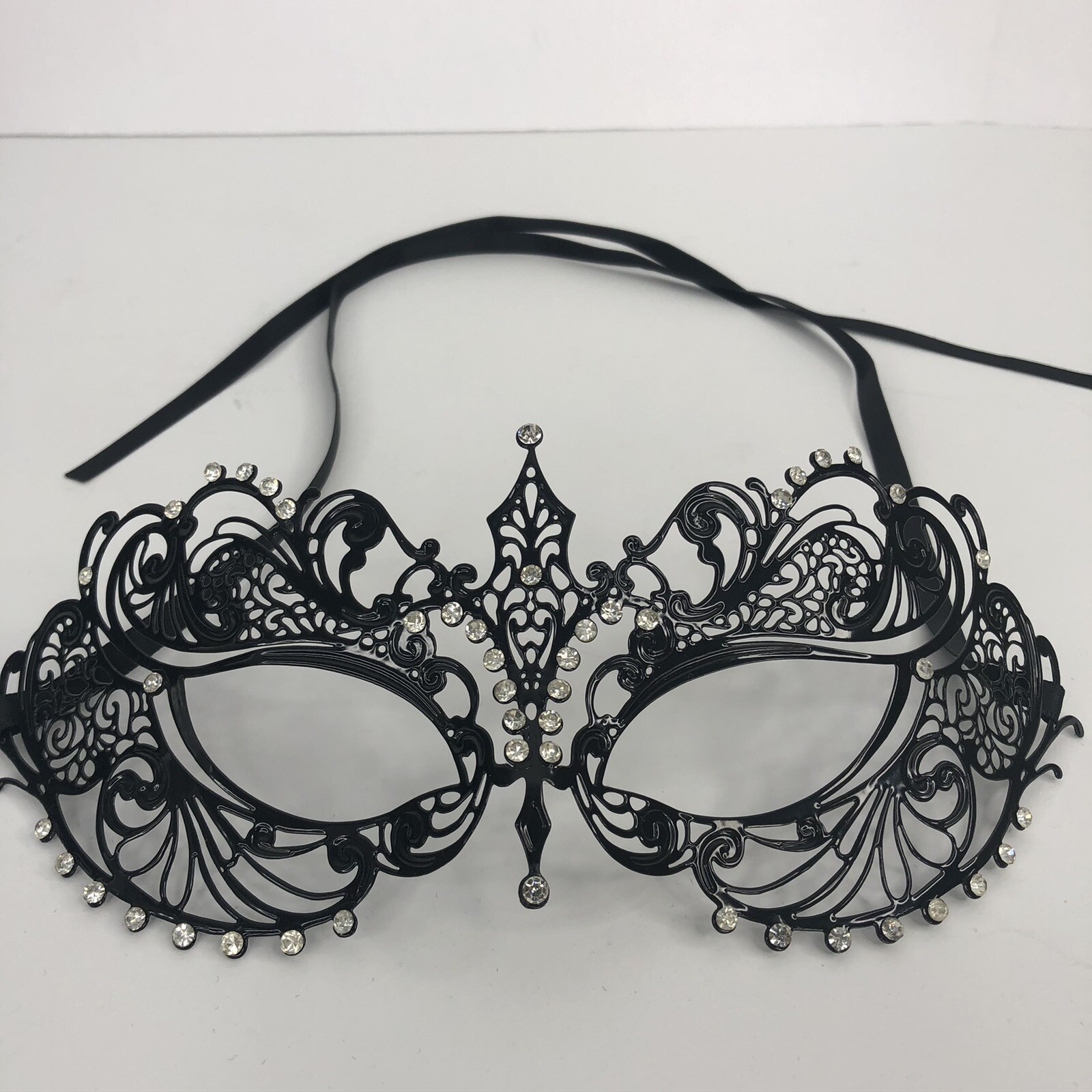 Maschera Donna Carnevale Maschera Veneziana In Metallo A Forma Di - Foto 8