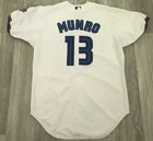 2000 GAME WORN Majestic Peter Munro Toronto Blue Jays Home Baseball Jersey Sz 46