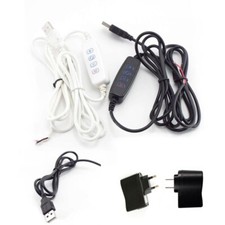 LED Dimmer USB Port Power Line With ON OFF Switch Adapter For LED Light Bulb 5V