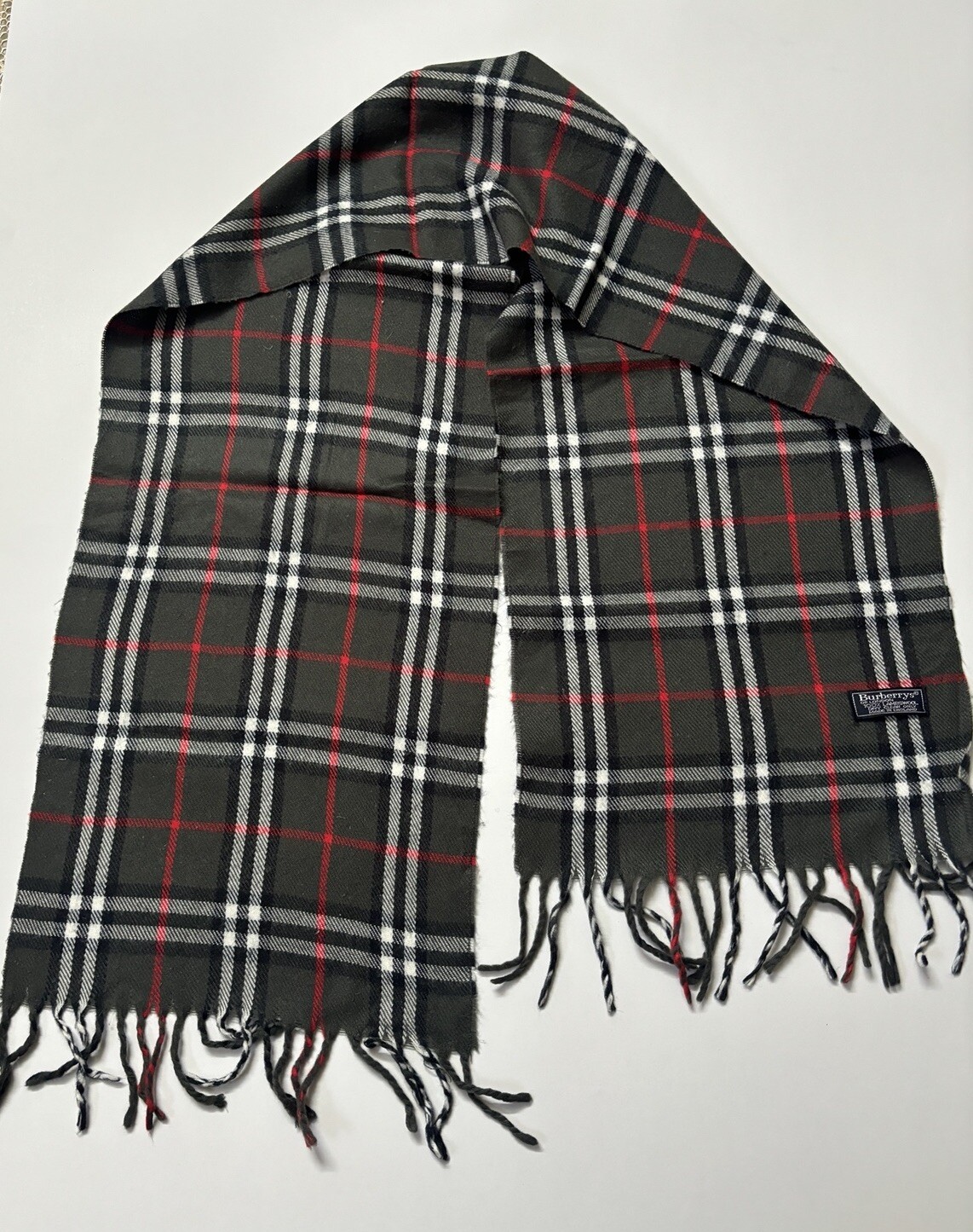 Burberry Lambswool Muffler Ornate Authentic Rare Find Mint Condition