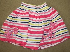 CUTE  COLORFUL TCP Place striped spring / summer lined skirt - girls 12