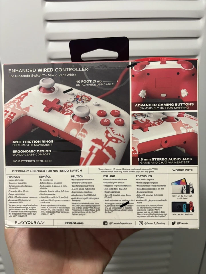 Mario Red/White, Gaming controller - Image 2 of 2