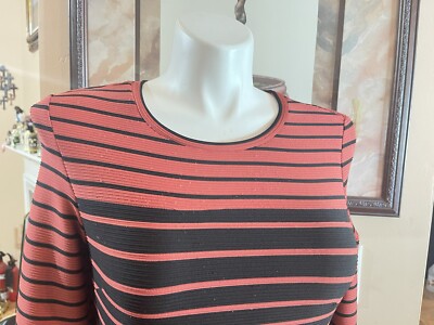 H & M Sweater Dress Women's Large Black & Copper Stripes Casual Stretch Bodycom | eBay H & M Sweater Dress Women's Large Black & Copper Stripes Casual Stretch Bodycom | eBay