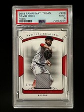 2018 Panini National Treasures #208 David Price - Relic /99 - PSA 9