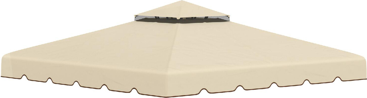 VivaGarden Copertura Gazebo 3x3 mt Top in Poliestere colore Beige - 814VGBG