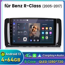F&uuml;r Mercedes Benz R-Klasse W251 2005-2017 Android 13 Autoradio GPS DSP 4+64GB