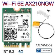 WiFi 6E Wireless Card Bluetooth 5.3 802.11AX M.2 Tri Band 2.4G/5G/6Ghz