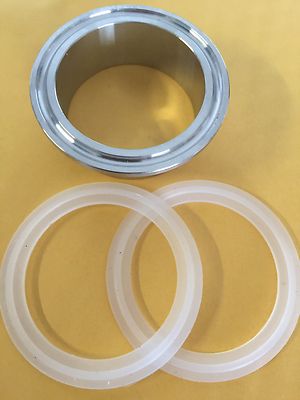 2 PACK 2'' Silicone Tri Clamp BEER KEG GASKET For Distilling Column Moonshine
