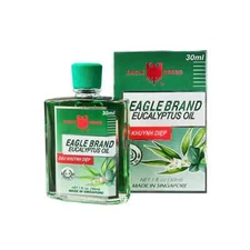 Eagle Brand Eucalyptus Oil Full Box 12 bottles x 30ml Dau Khuynh Diep Con O NIB