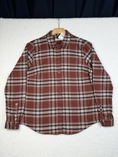 NEW - Orvis Button Up Shirt Flannel Brown Cotton - Men's Medium